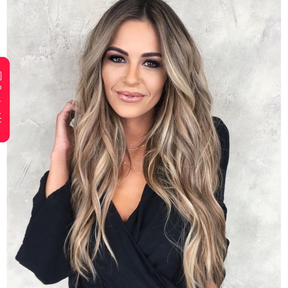 Light Brown with Blonde Wig- Real Hair